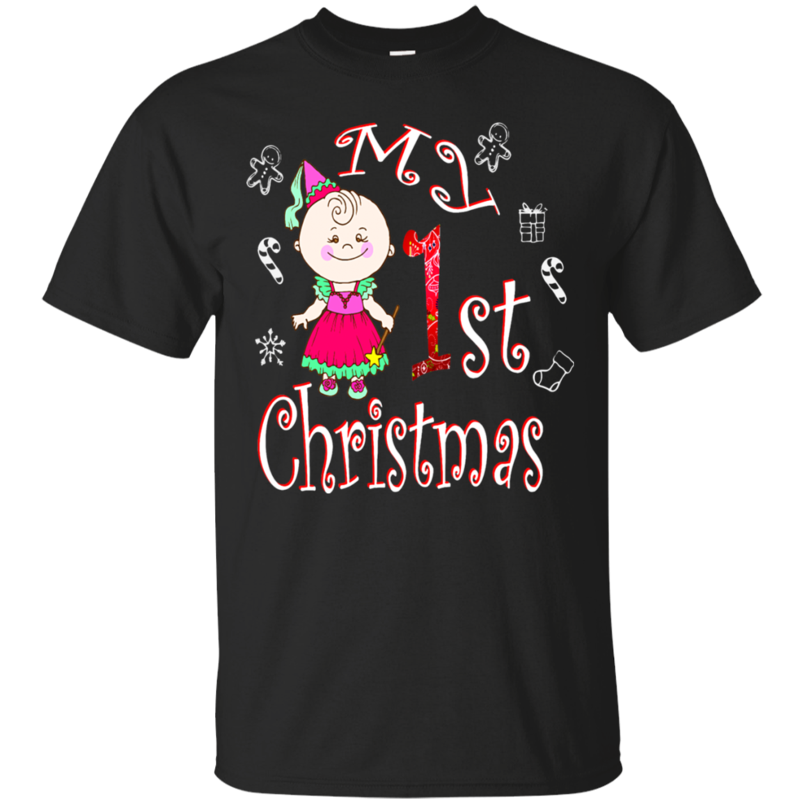 Funny Ugly Christmas My 1st Baby Girl T-shirt