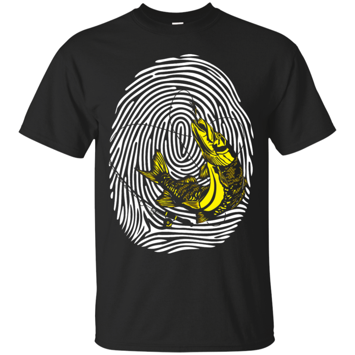 Fingerprint Sport Fishing T-shirt