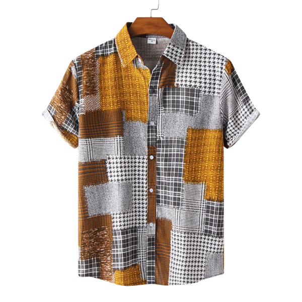 Yellow Patch Work Shirt – Shirts In Style