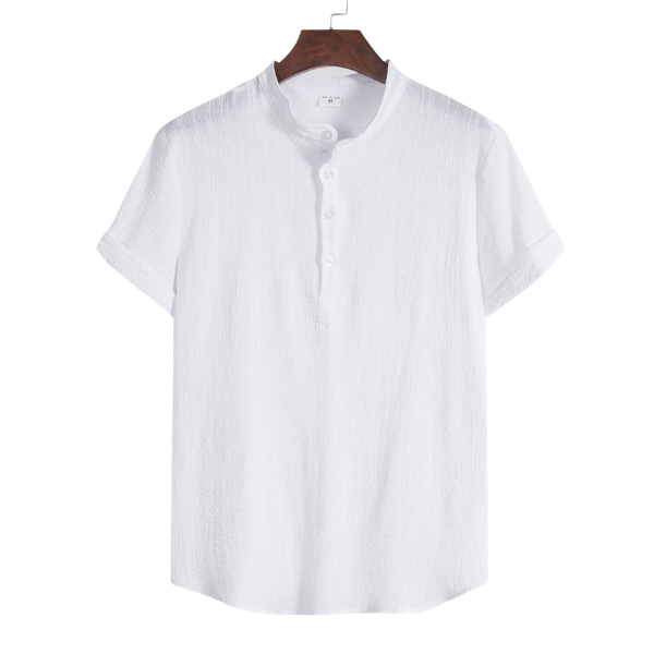 White Cotton And Linen T-Shirt – Shirts In Style