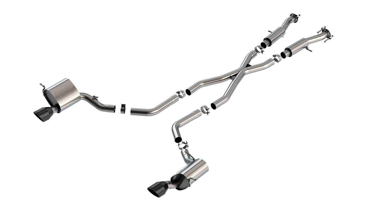 Borla ATAK Cat-Back Exhaust Jeep Grand Cherokee SRT WK2 (15-21) V8 6.4L Hemi (BLACK TIPS)