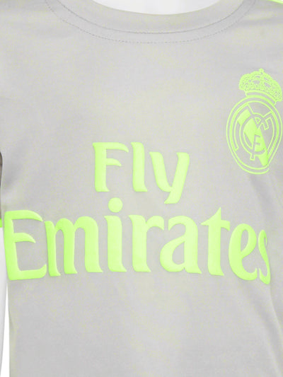 real madrid grey and green jersey