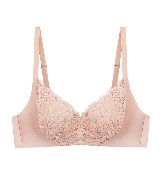 Comfort Touch Non-Wired Padded Bra in Neutral Beige