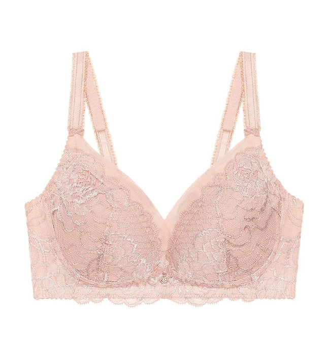Florale Wild Peony Non-Wired Padded Bra in Soft Mauve