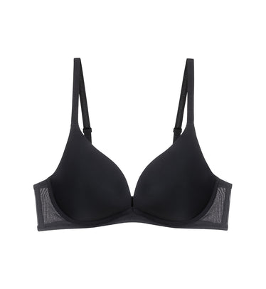 Invisible Inside-Out Wired Padded Bra in Black