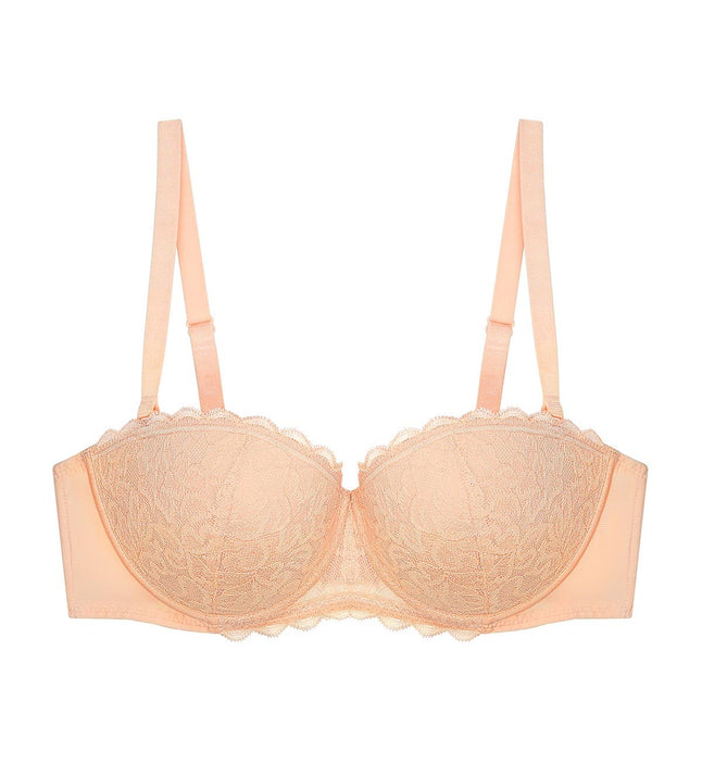Simply Fashion Blossom Wired Padded Detachable Bra in Orange