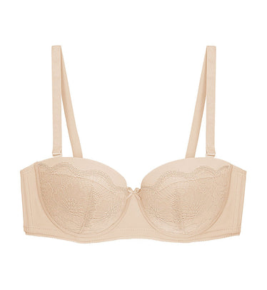 Style Dorothy Wired Push Up Bra in Nude Beige