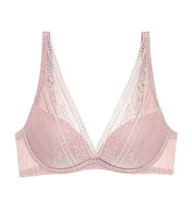 Aqua Lucky Non-Wired Push Up Bra in Foundation Nude