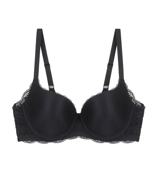 Comfort Touch Wired Padded Bra in Black