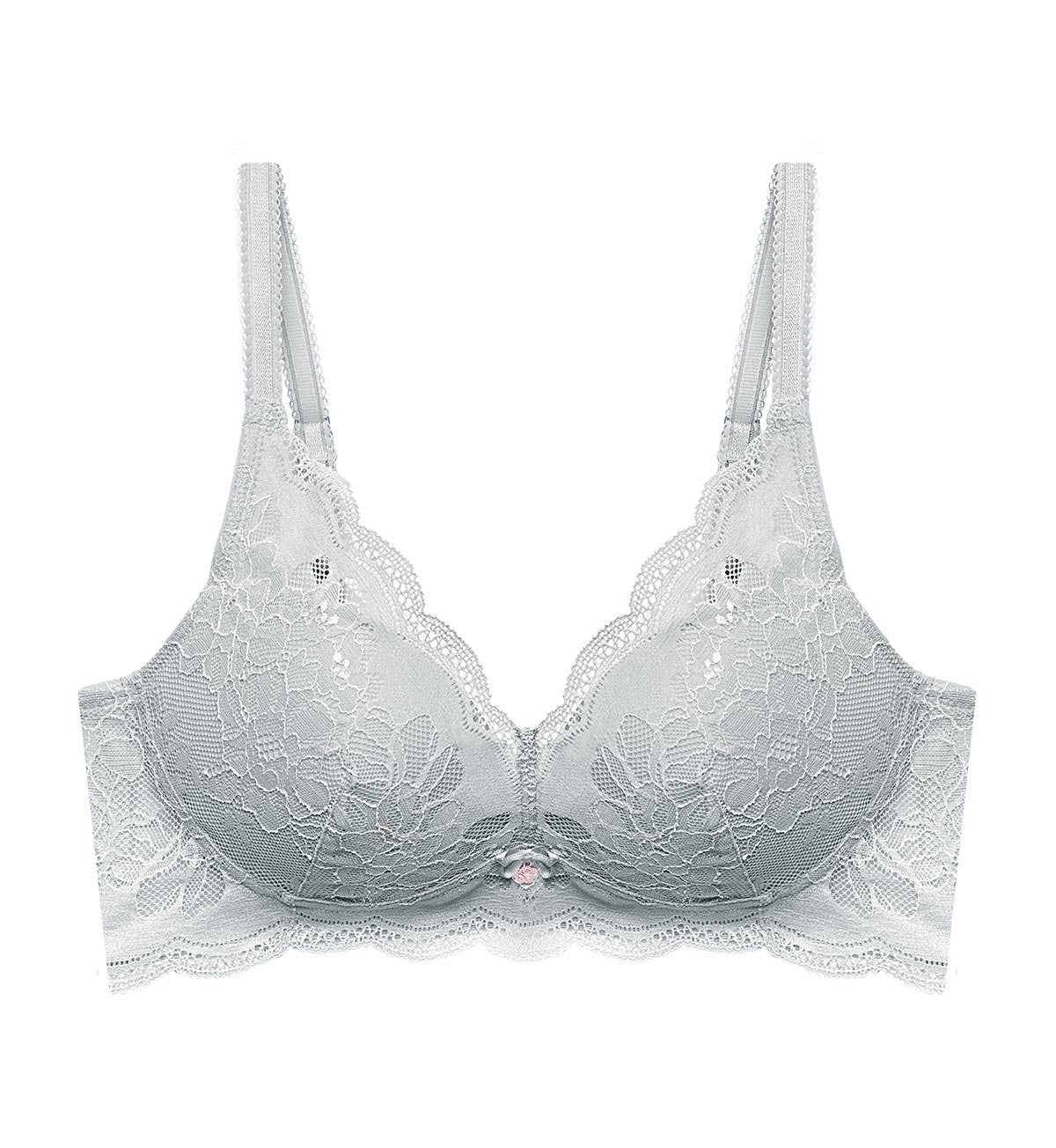 Florale Oleander Non-Wired Padded Bra in Silver Grey | Triumph Malaysia