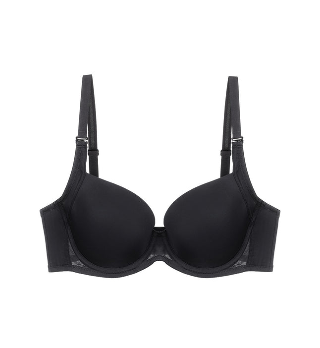 Luxe Support Non-Padded Wired Bra - Black