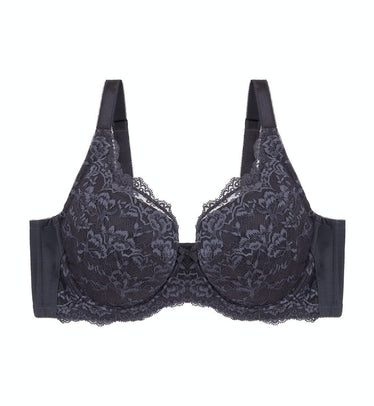 Natural Edelweiss Wired Padded Bra in Pebble Grey
