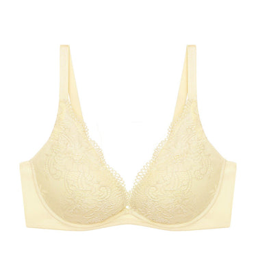 Yamamay Wired Medium Coverage Push-Up Bra - Lemon Yellow