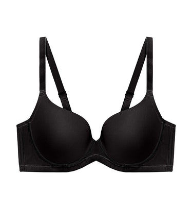 Simply Everyday Non-Wired Push Up Bra in Black Combination