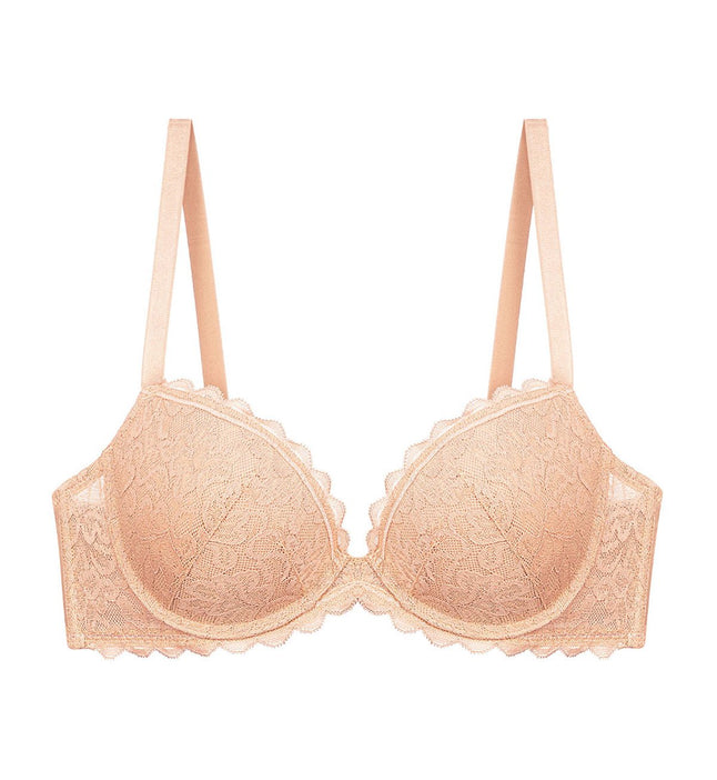 Elegant Coral Lace Bra by Triumph