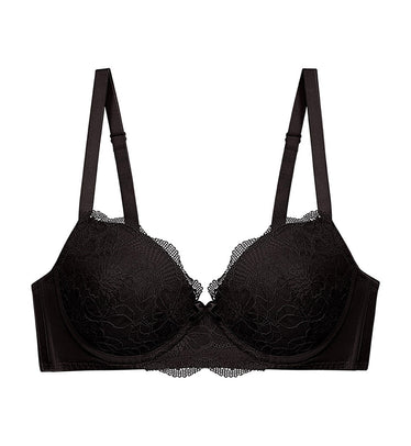 Lace Push-up Bra - Black - Ladies