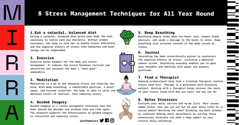 8 Stress Management Techniques for All Year Round | Mirra Skincare