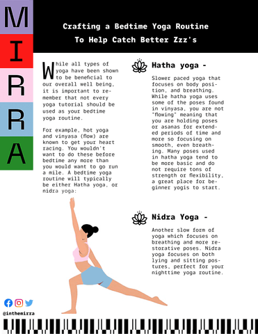 Crafting a Bedtime Yoga Routine to Help Catch Better Zzzs I Mirra Skincare