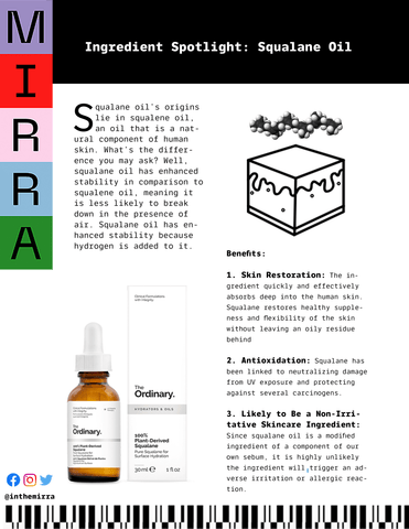 Ingredient Spotlight: Squalane Oil | Mirra Skincare
