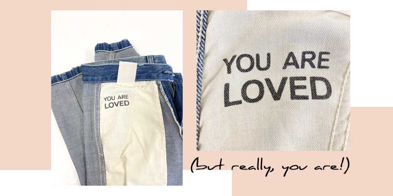 amo jeans you are loved