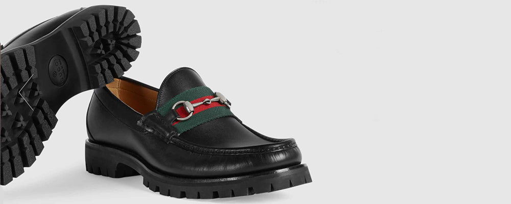 Gucci Men's Authenticated Leather Boots