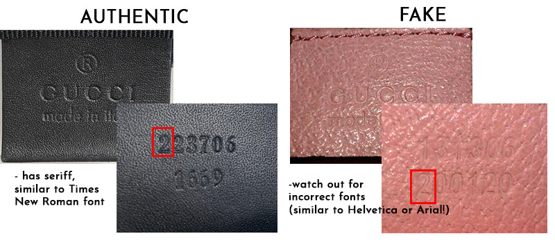 gucci bag serial number check online