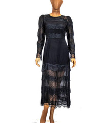 cleobella black lace dress on sale