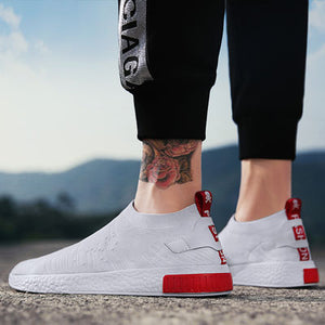 Summer White Shoes Men Sneakers Teen Shoes Without Lace Trend 2019