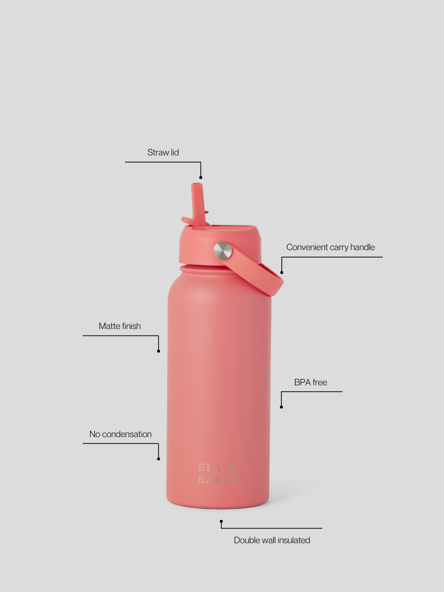 Coral - Insulated Water Bottle  (1000ml / 34oz)