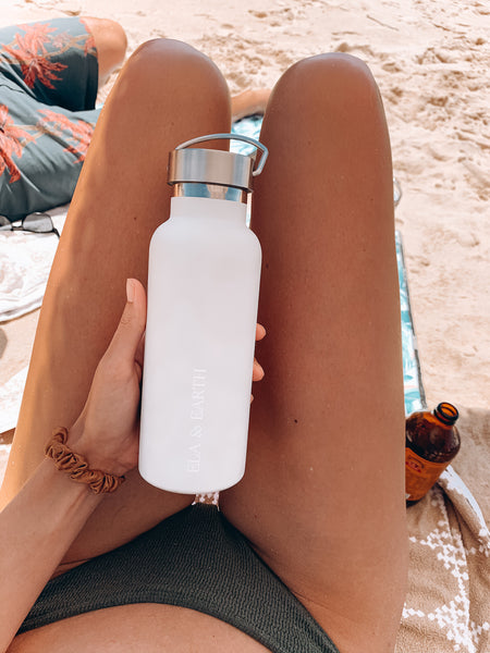 Reusable water bottle stainless steel