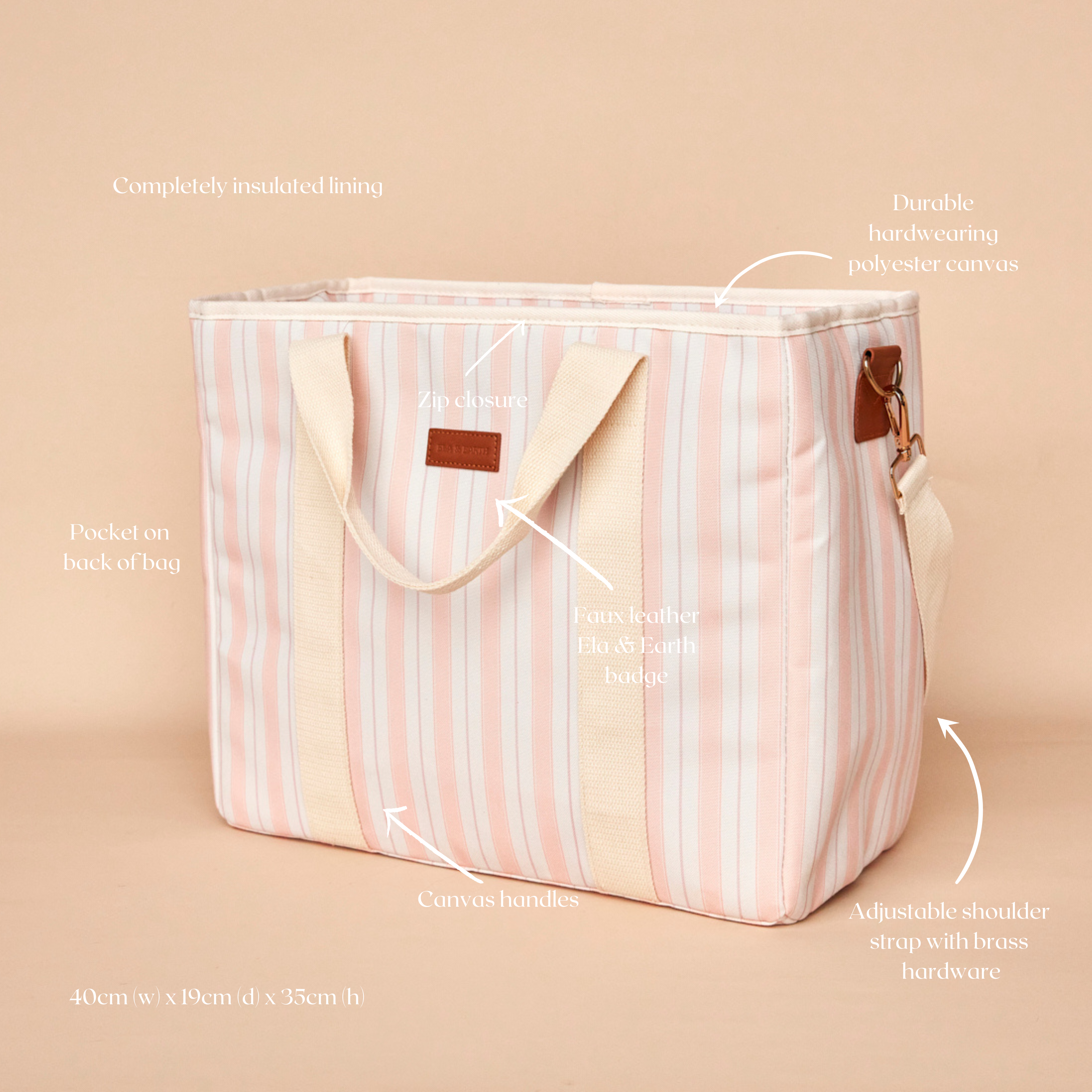 Oasis Stripe - Weekender cooler bag