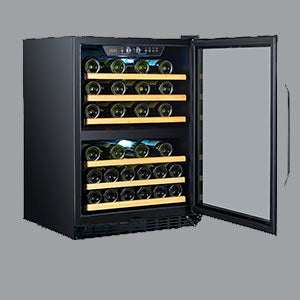 Lanbo 46 Bottles Dual Zone Stainless Steel Wine Coolers LW46D - Lanbo | Wine Coolers Empire - Trusted Dealer