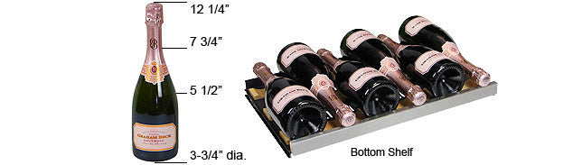 Allavino FlexCount 56 Bottle Dual Zone Black Left Hinge Wine Fridge VSWR56-2BWLN