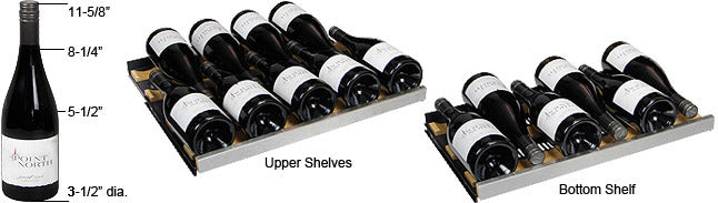 Allavino FlexCount 56 Bottle Single Zone Right Hinge Wine Fridge VSWR56-1SSRN