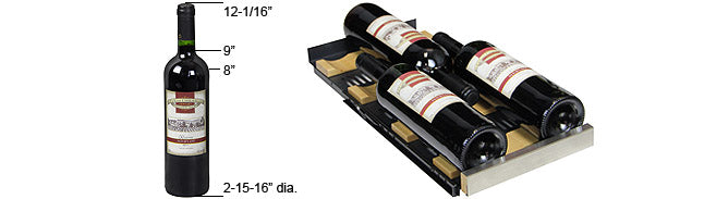 Allavino FlexCount 36 Bottle Dual Zone Wine Fridge VSWR36-2BWFN