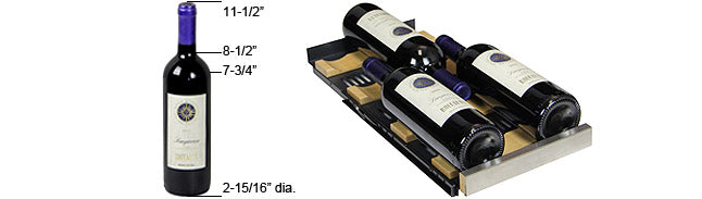 Allavino FlexCount 36 Bottle Dual Zone Wine Fridge VSWR36-2BWFN