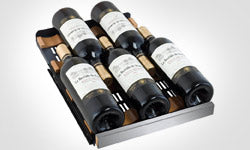 Allavino FlexCount 56 Bottle Dual Zone Black Left Hinge Wine Fridge VSWR56-2BWLN