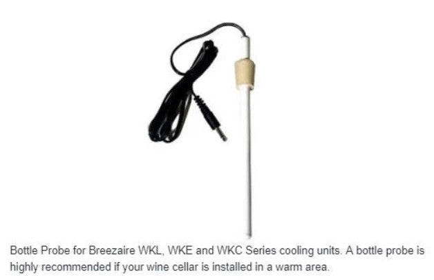 Breezaire Wine Cellar Cooling Units Bottle Probe