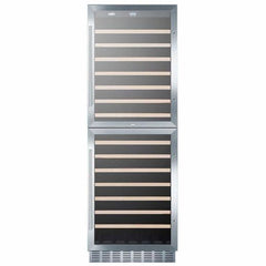 Summit 118 Bottle Dual Zone Wine Refrigerator SWC1875B