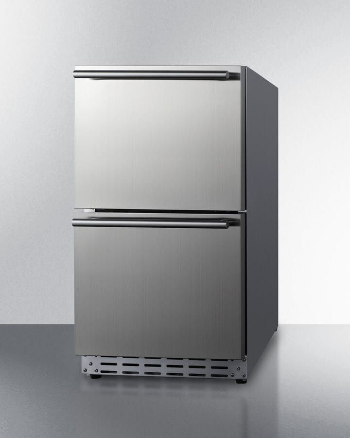 Summit 18" Wide 2-Drawer All-Refrigerator ADA Compliant ADRD18