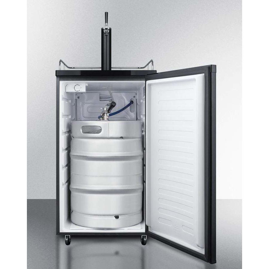 Summit 20" Wide Single Tap Black Kegerator SBC582B - Image 5