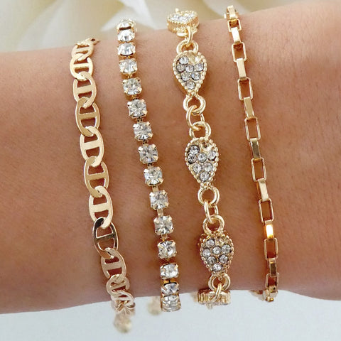 gold bracelet - Love Stylize