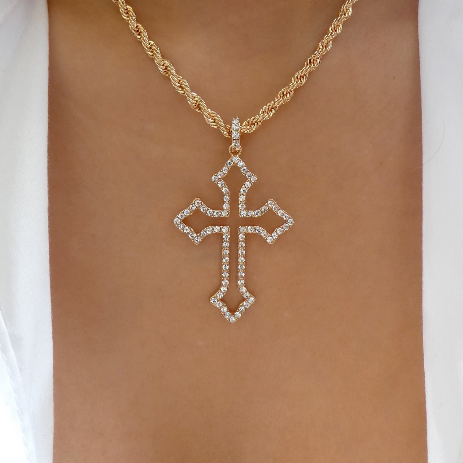 Crystal Vicky Cross Necklace Love Stylize Reviews On Judgeme 3784