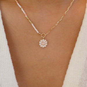 Coral Flower Vance Necklace