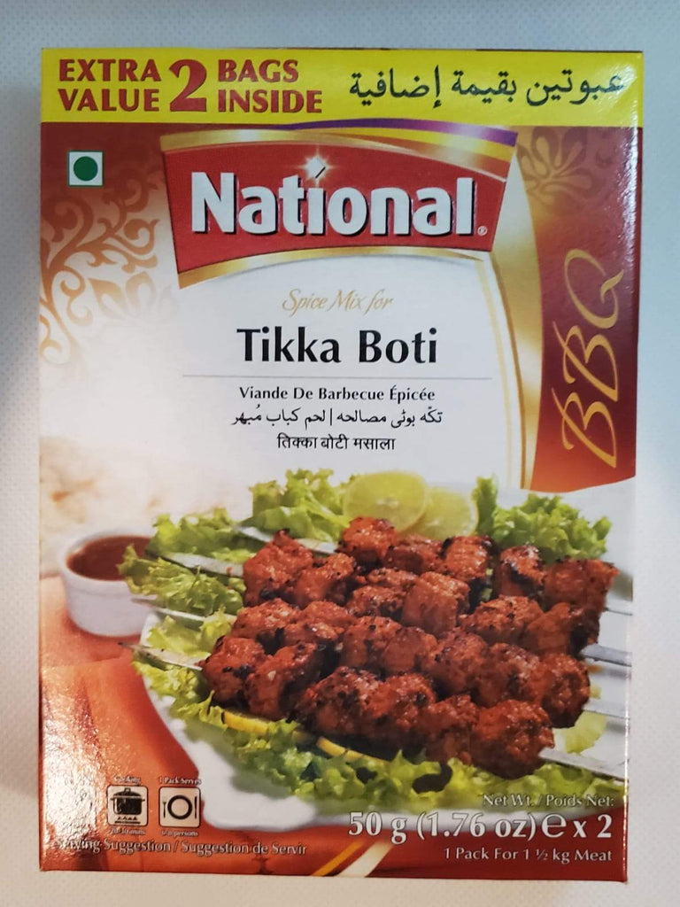 National Tikka Boti Masala Spice Powder Seasoning Mix Pack 50 gram 1.7 ...