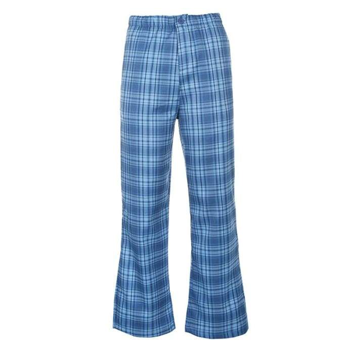 BLUE PLAID PANTS | Gen Z Labs