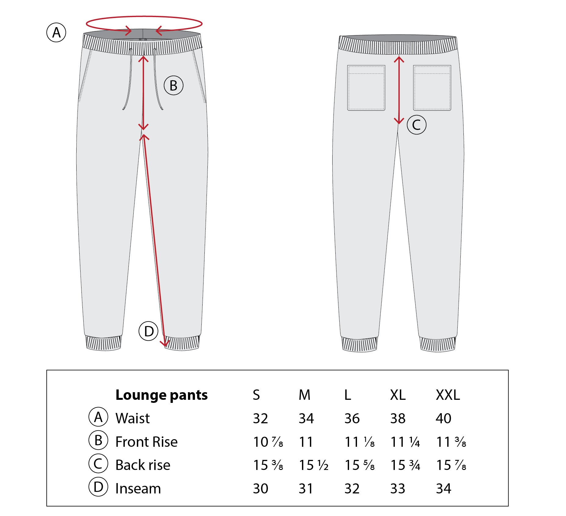 Robert Barakett | Size Guide