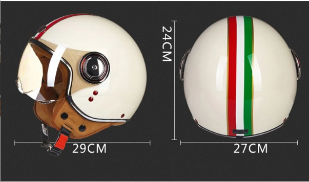 Retro women helmet dimensions 