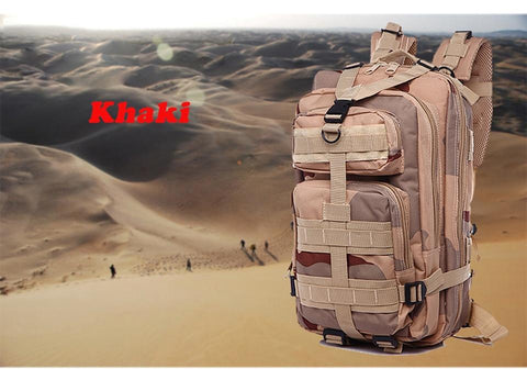 khaki bag for sahara hiking