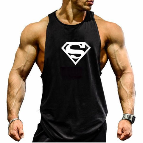 Man Superman Fitness Tank Top For Gym
